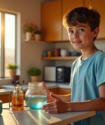 À 14 ans, il invente dans la cuisine familiale un système ingénieux pour créer de l’eau potable dans le désert, sans électricité ni pompe