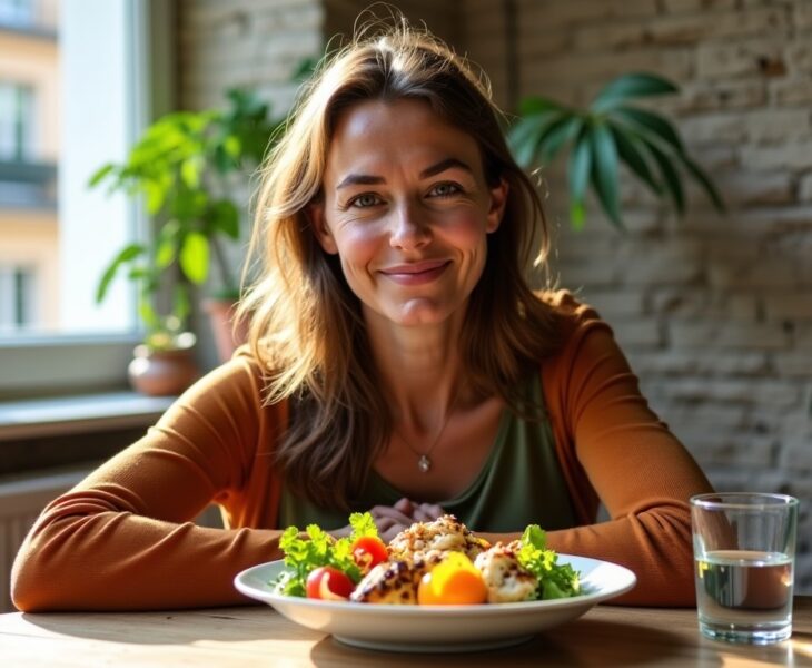 À Lyon, Claire, 42 ans, découvre comment un léger ajustement de ses menus lui permet de maigrir sans privation en savourant toujours des assiettes bien garnies