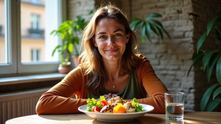 À Lyon, Claire, 42 ans, découvre comment un léger ajustement de ses menus lui permet de maigrir sans privation en savourant toujours des assiettes bien garnies